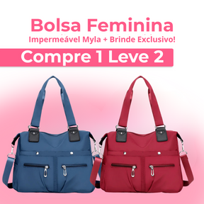 Bolsa Feminina Impermeável Myla + Brinde Exclusivo! (COMPRE 1 E LEVE 2)