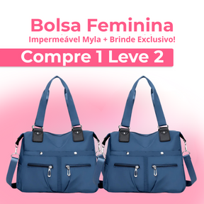 Bolsa Feminina Impermeável Myla + Brinde Exclusivo! (COMPRE 1 E LEVE 2)